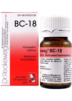 Dr Reckeweg - BC-18 - 200 tablets/comprimes - 20 g - Limolin 