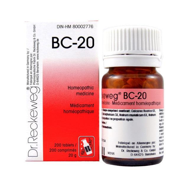 Dr Reckeweg - BC-20 - 200 tablets/comprimes - 20 g - Limolin 