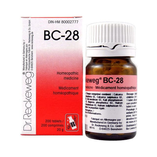 Dr Reckeweg - BC-28 - 200 tablets/comprimes - 20 g - Limolin 