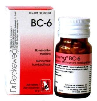 Dr Reckeweg - BC-6 - 200 tablets/comprimes - 20 g - Limolin 