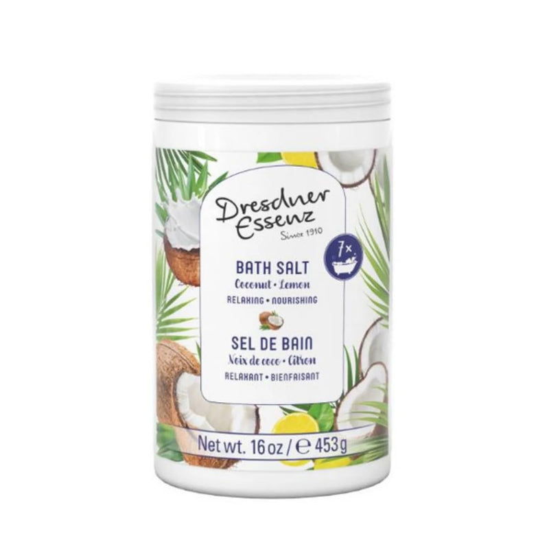 Dresdner - Essenz Natural Sel De Bain/Bath Salt Coconut & Lemon 453G/16Oz - Limolin 