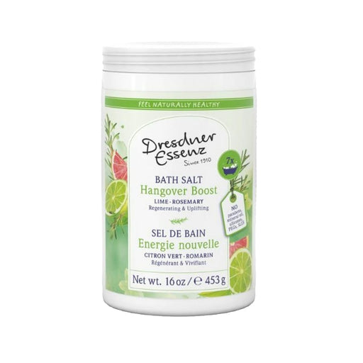 Dresdner - Essenz Natural Sel De Bain/Bath Salt Hangover Boost Lime Rosemary453G - Limolin 