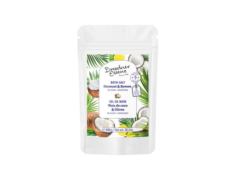 Dresdner - Essenz Natural Sel de Bain/Bath Salt Coconut & Lemon 800g/28.2oz - Limolin 