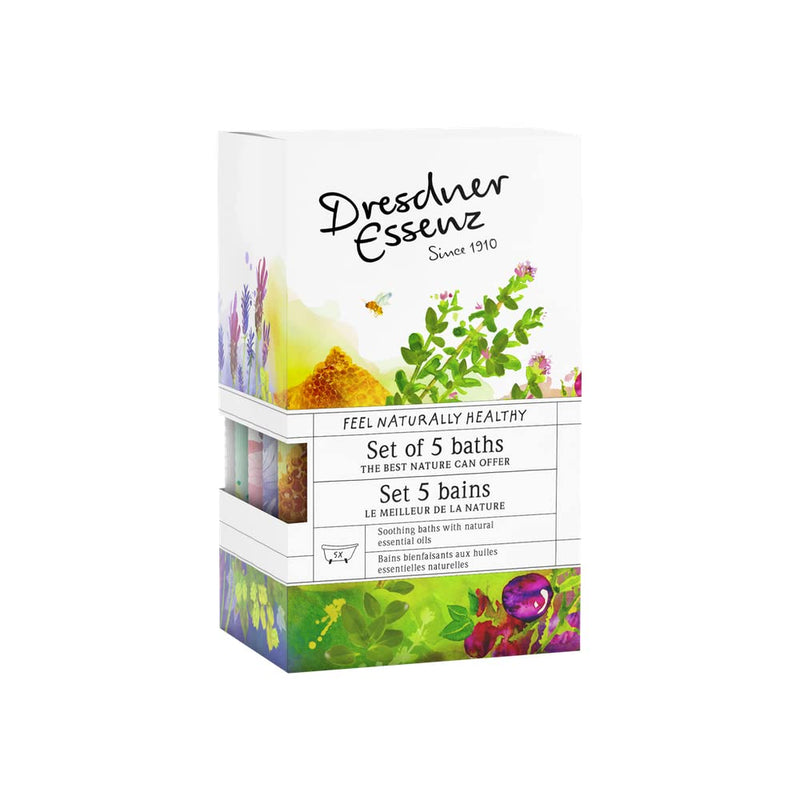 Dresdner - Essenz Naturally Healthy Herbal Bath Set Of 5 Bath Salts - Limolin 