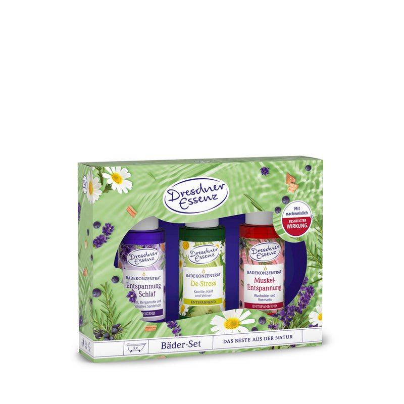 Dresdner - Essenz Naturally Healthy Herbal Bath Set of 3 Bath Oils - Limolin 