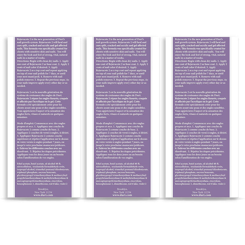 Duri - Rejuvacote 2 Nail Growth System 61oz (3 Pack) - Limolin 