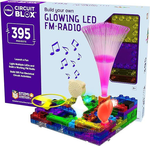 E-Blox - Build Your Own - Glowing Led Fm Radio - 395 Projects - Limolin 