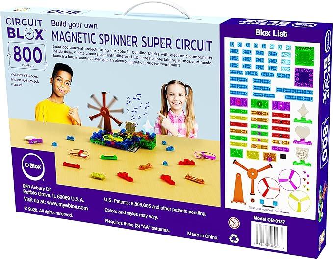 E-Blox - Build Your Own - Induction Spinner Super Circuit - 800 Projects - Limolin 