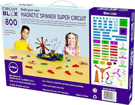 E-Blox - Build Your Own - Induction Spinner Super Circuit - 800 Projects - Limolin 