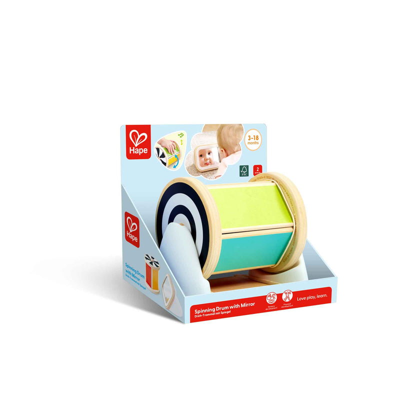 Hape - SPINNING DRUM WITH MIRROR