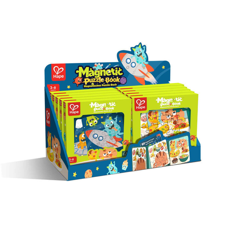 Hape - MAGNETIC PUZZLE BOOK  (12PCS/DISPLAY-2 ASST)