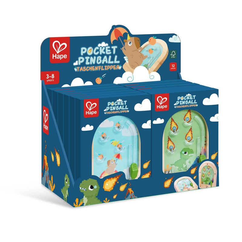 Hape - Pocket Pinball (12-Piece Set, Assorted Styles)
