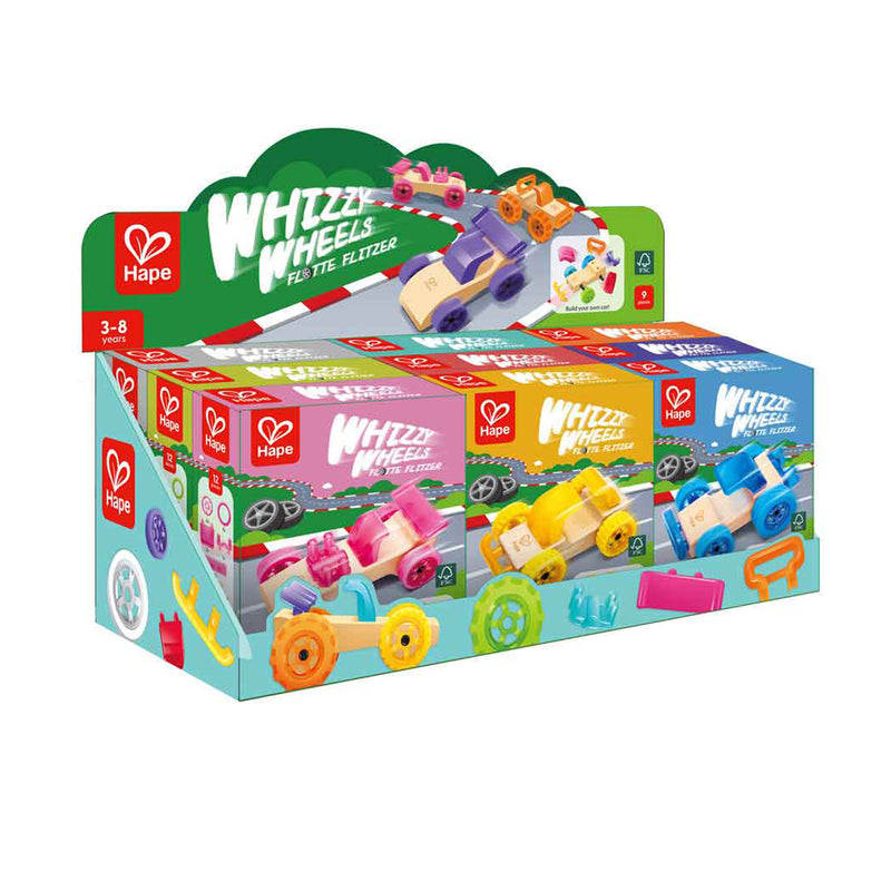 Hape - WHIZZY WHEELS PACK  (9PCS/DISPLAY-9 ASST)