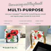 EARTHLY CO - Notpaper Towel 10/PK-Poppy Fields - Limolin 