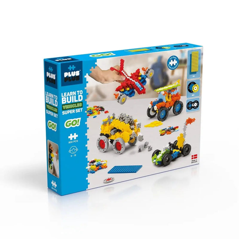 GO! LEARN TO BUILD - VEHICLES SUPER SET - 800pcs