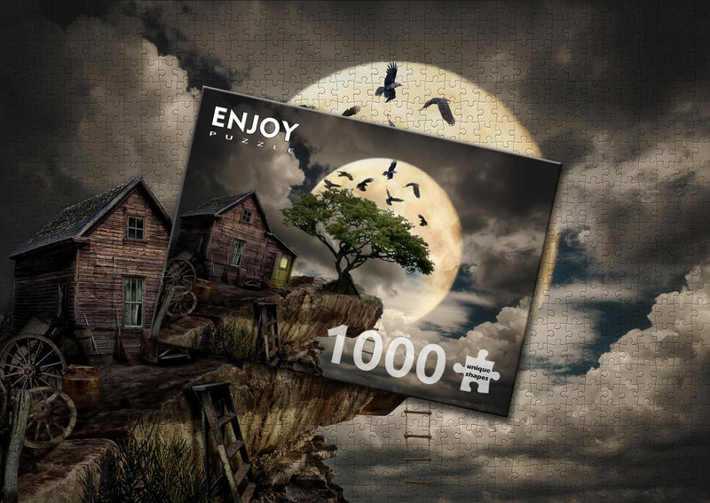 ENJOY - A Log Cabin on a Cliff (1000-Piece Puzzle) - Limolin 