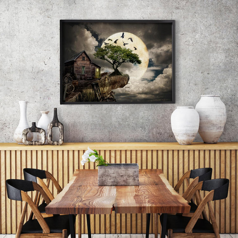 ENJOY - A Log Cabin on a Cliff (1000-Piece Puzzle) - Limolin 