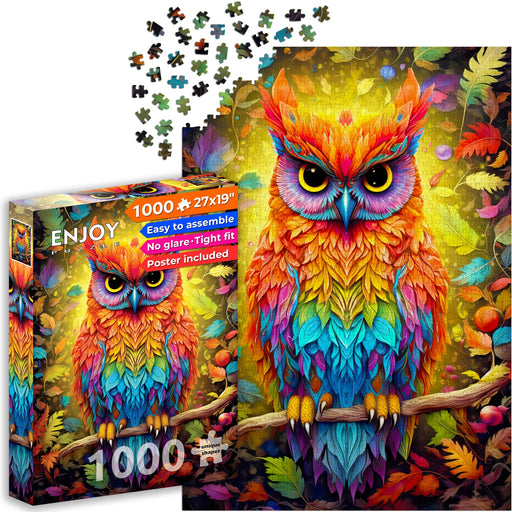 ENJOY - Autumnal Owl (1000-Piece Puzzle) - Limolin 