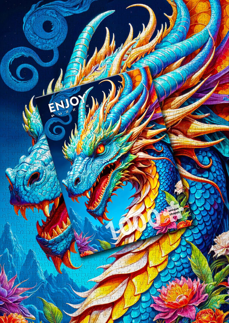 ENJOY - Blue Dragon (1000-Piece Puzzle) - Limolin 
