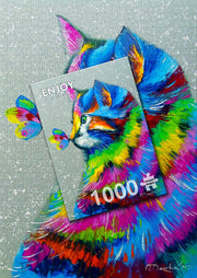 ENJOY - Bright Cat and Butterfly (1000-Piece Puzzle) - Limolin 