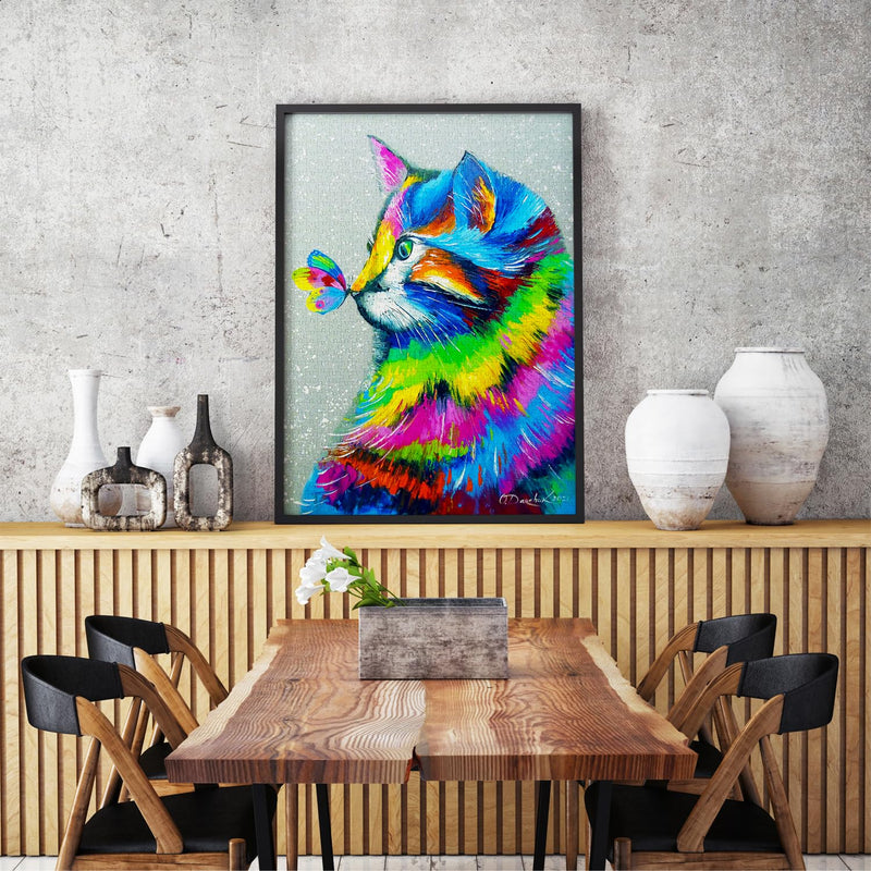 ENJOY - Bright Cat and Butterfly (1000-Piece Puzzle) - Limolin 