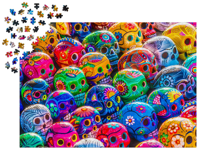 ENJOY - Colorful Skulls (1000-Piece Puzzle) - Limolin 