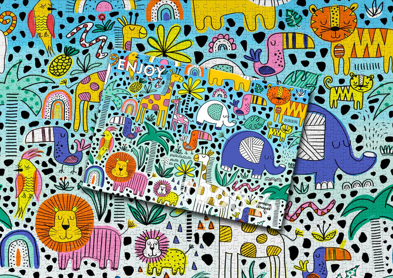 ENJOY - Doodle Safari (1000-Piece Puzzle) - Limolin 