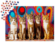 ENJOY - Five Cats (1000-Piece Puzzle) - Limolin 