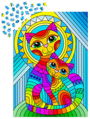 ENJOY - Inseparable Cat and Kitten (1000-Piece Puzzle) - Limolin 