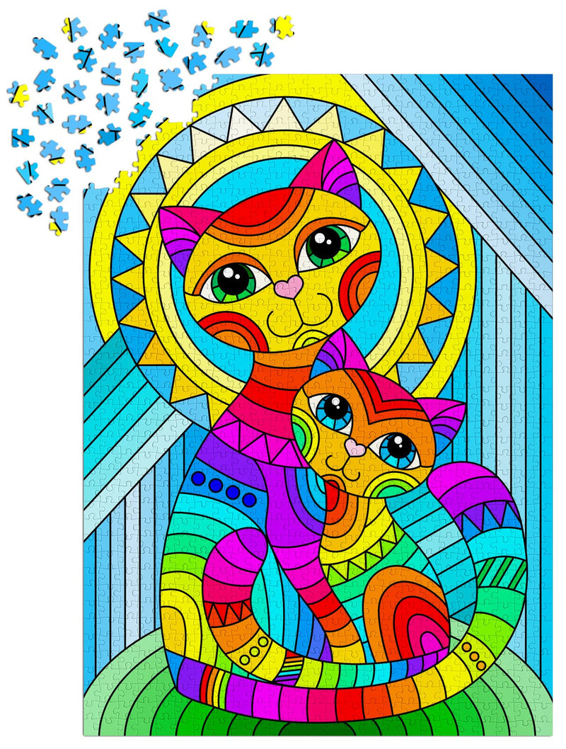 ENJOY - Inseparable Cat and Kitten (1000-Piece Puzzle) - Limolin 