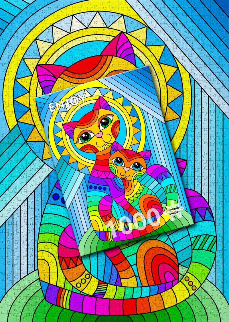 ENJOY - Inseparable Cat and Kitten (1000-Piece Puzzle) - Limolin 