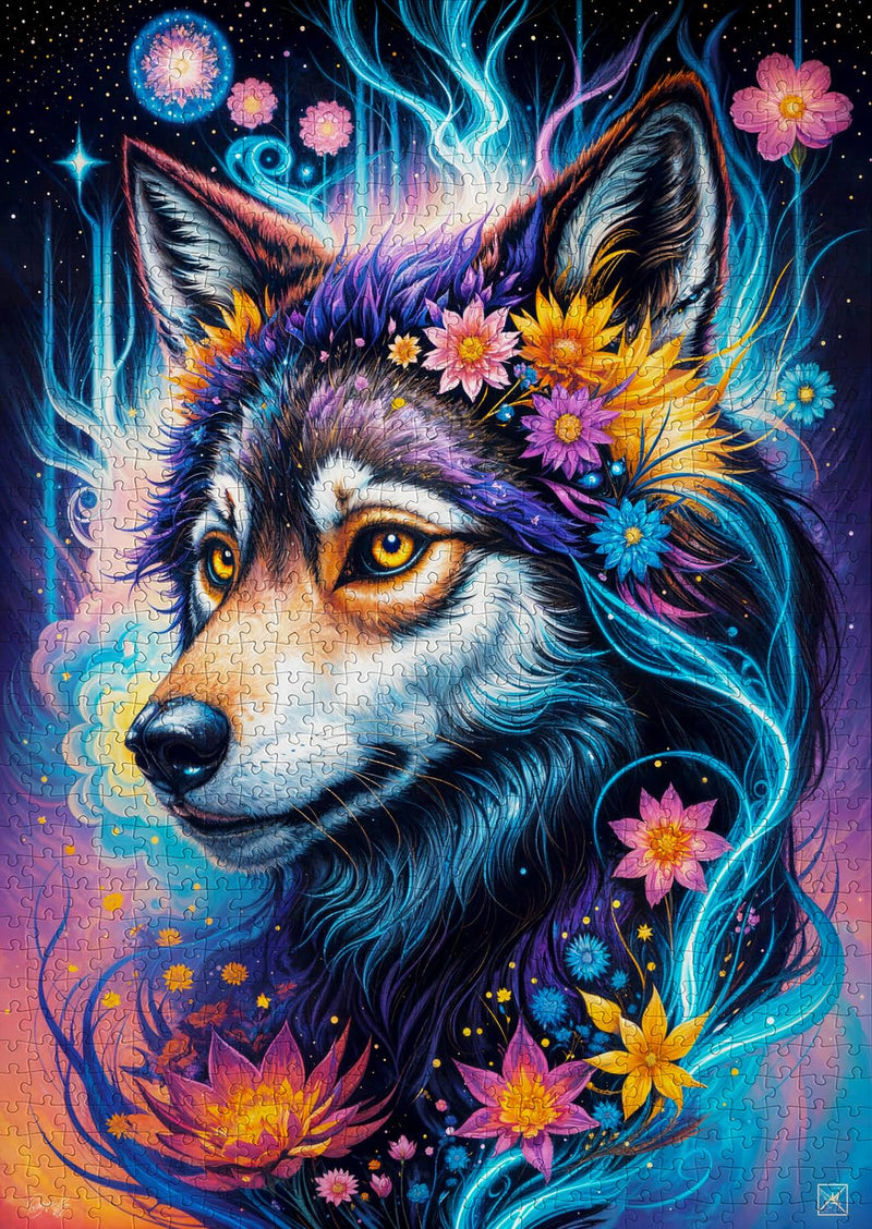 ENJOY - Magical Wolf Portrait (1000-Piece Puzzle) - Limolin 