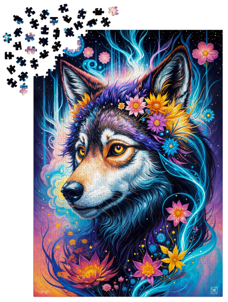 ENJOY - Magical Wolf Portrait (1000-Piece Puzzle) - Limolin 