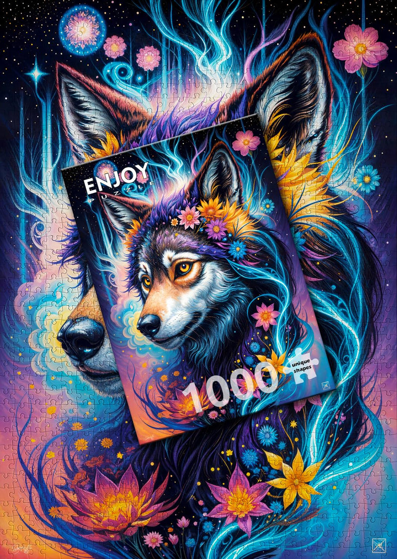 ENJOY - Magical Wolf Portrait (1000-Piece Puzzle) - Limolin 