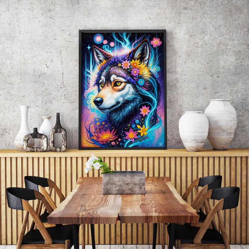 ENJOY - Magical Wolf Portrait (1000-Piece Puzzle) - Limolin 