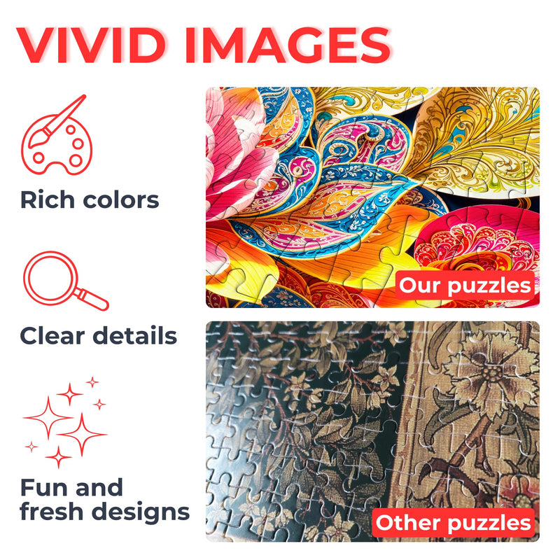 ENJOY - Patterned Fishes (1000-Piece Puzzle) - Limolin 