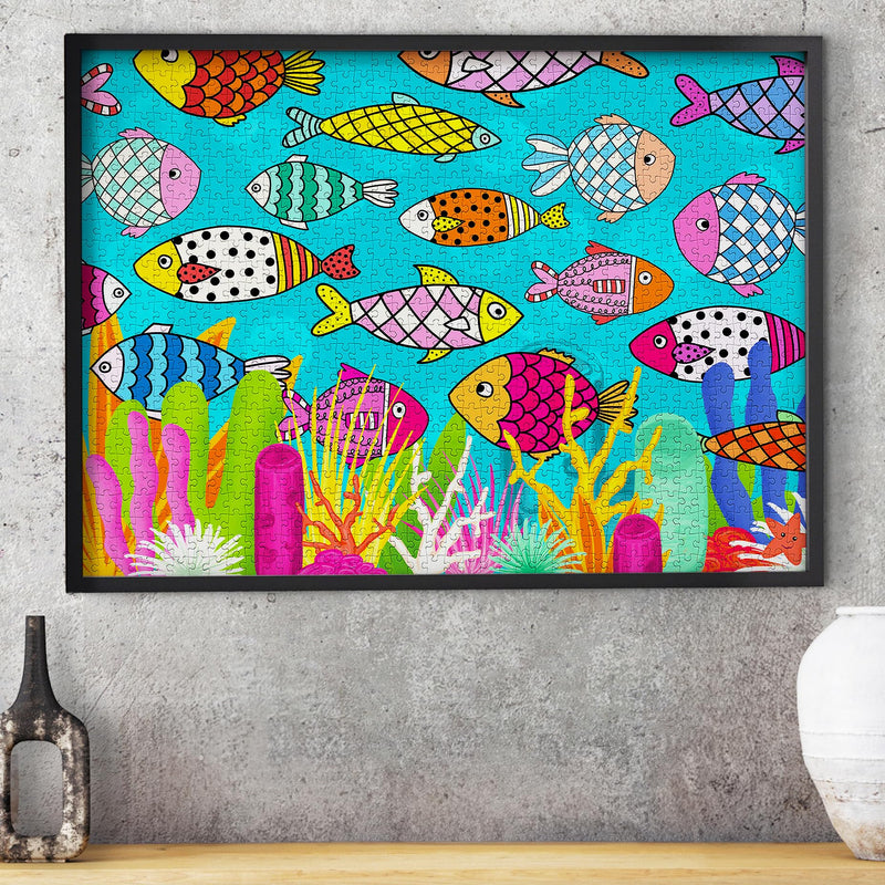 ENJOY - Patterned Fishes (1000-Piece Puzzle) - Limolin 