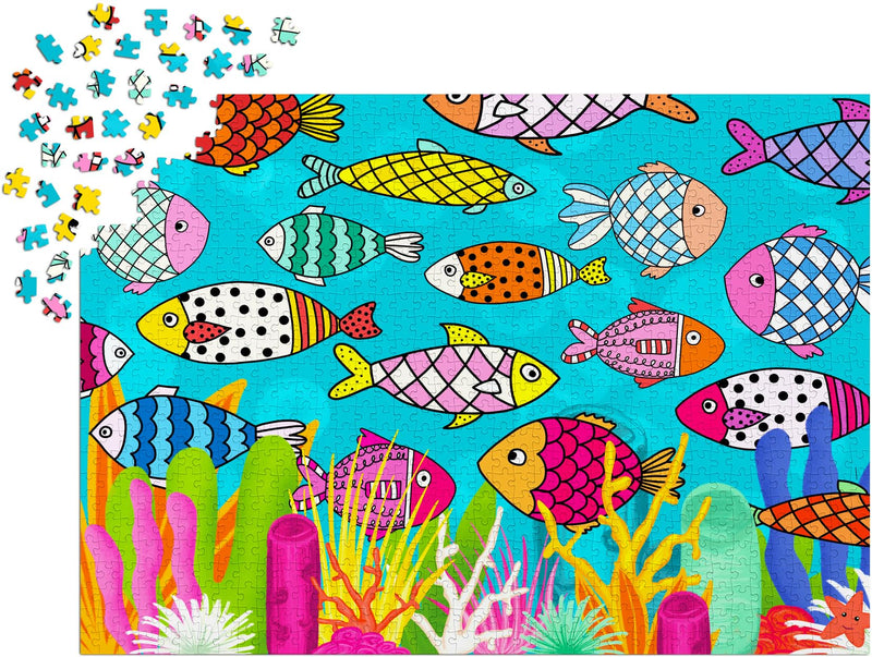 ENJOY - Patterned Fishes (1000-Piece Puzzle) - Limolin 