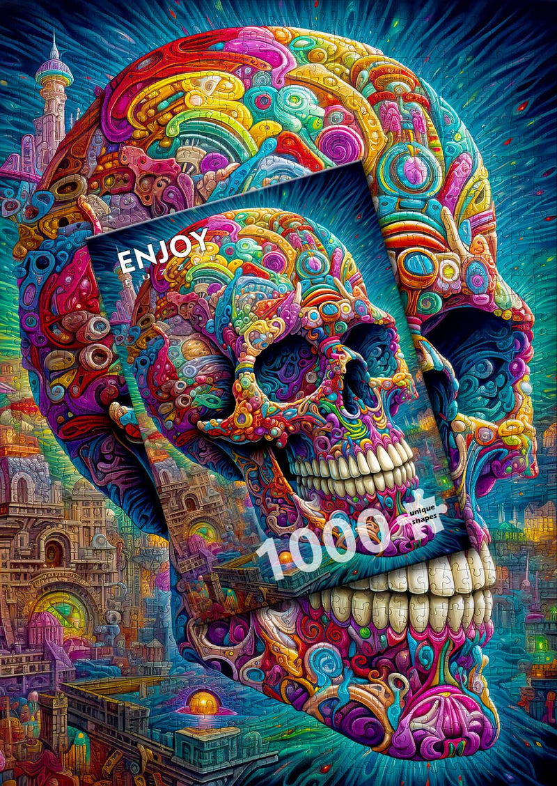ENJOY - Quirky Skull (1000-Piece Puzzle) - Limolin 