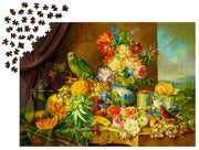 ENJOY - Schuster: Still Life with Fruit Flowers and Parrot (1000-Piece Puzzle) - Limolin 