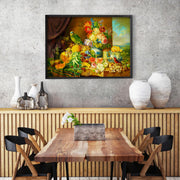 ENJOY - Schuster: Still Life with Fruit Flowers and Parrot (1000-Piece Puzzle) - Limolin 