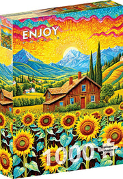 ENJOY - Sunflower House (1000-Piece Puzzle) - Limolin 