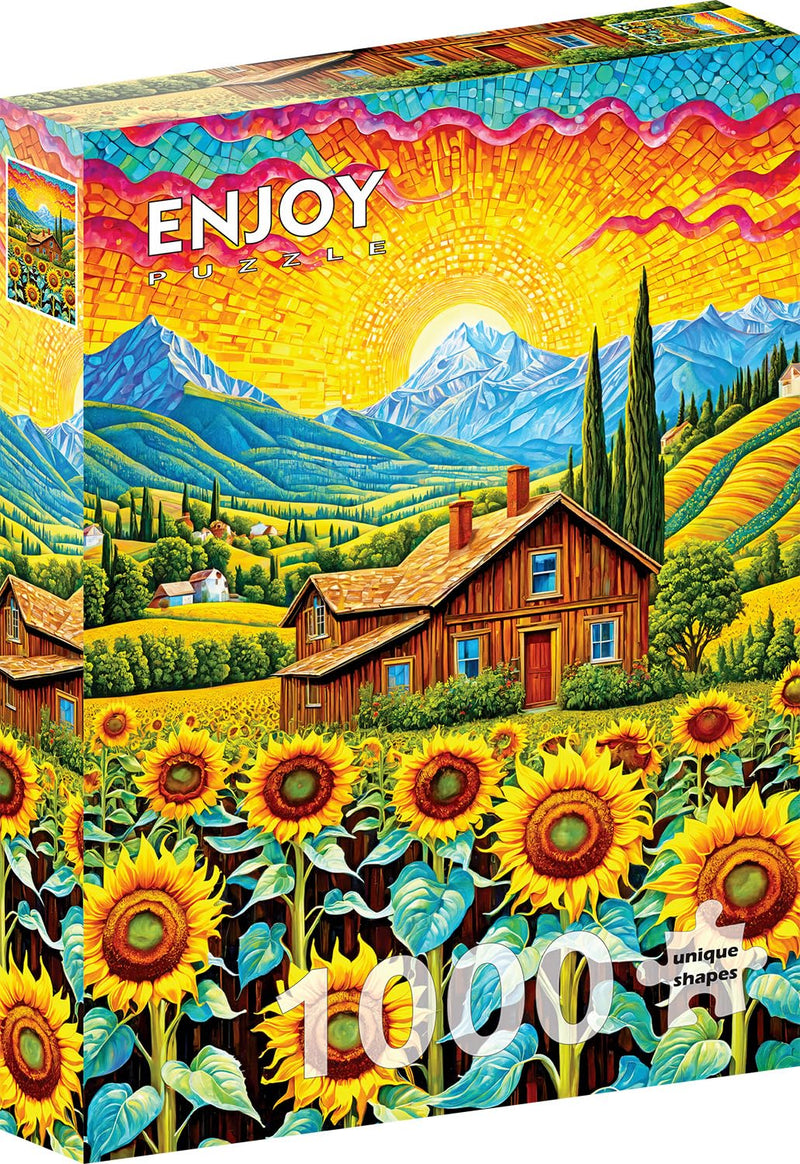 ENJOY - Sunflower House (1000-Piece Puzzle) - Limolin 