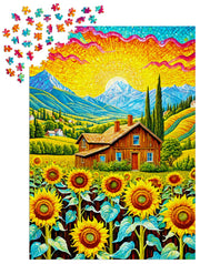 ENJOY - Sunflower House (1000-Piece Puzzle) - Limolin 