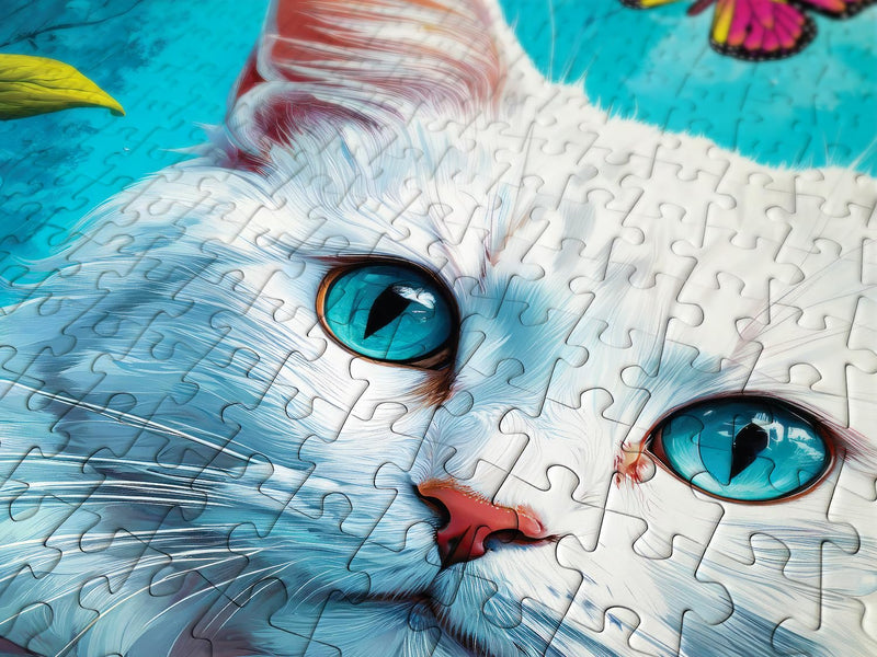 ENJOY - White Cat (1000-Piece Puzzle) - Limolin 