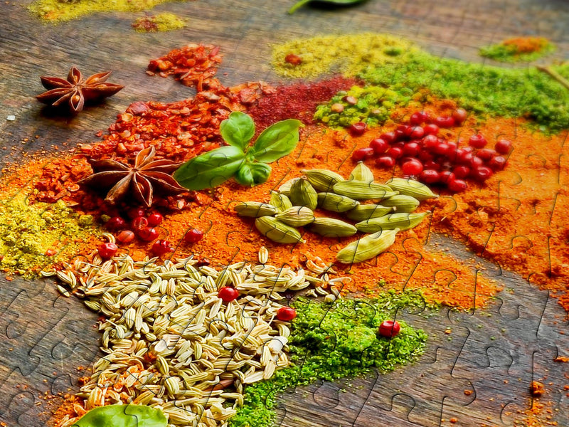 ENJOY - World Map in Spices (1000-Piece Puzzle) - Limolin 