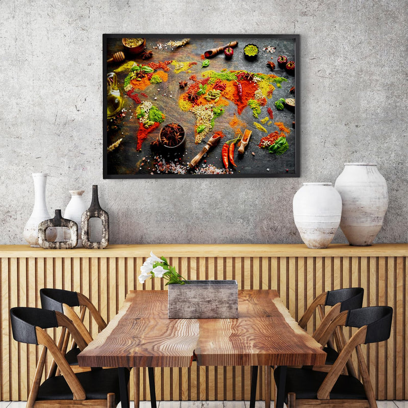 ENJOY - World Map in Spices (1000-Piece Puzzle) - Limolin 