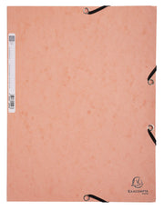 EXACOMPTA - AQUAREL ELASTICATED FOLDER, 3 FLAP, A4 - ASSORTED COLOURS - Limolin 