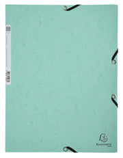 EXACOMPTA - AQUAREL ELASTICATED FOLDER, 3 FLAP, A4 - ASSORTED COLOURS - Limolin 