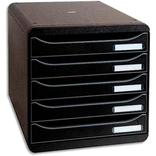EXACOMPTA -  BIG-BOX PLUS ECOBLACK BLACK 5 Drawers - Limolin 